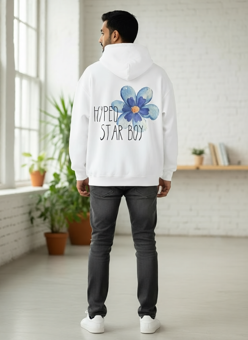 Hyped Star Boy Flower Hoodie