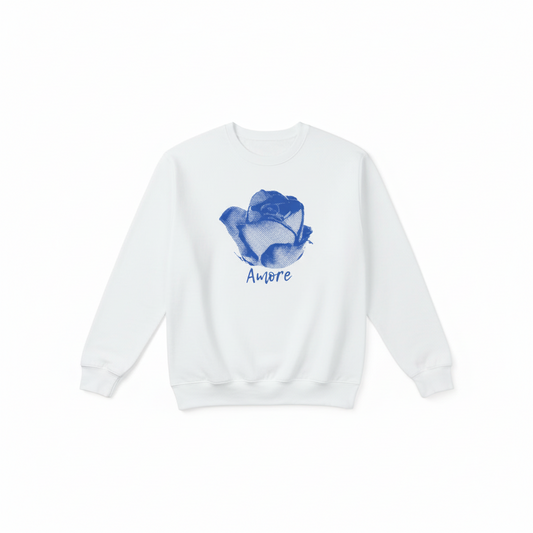 Amore Rose Art Crewneck Sweatshirt