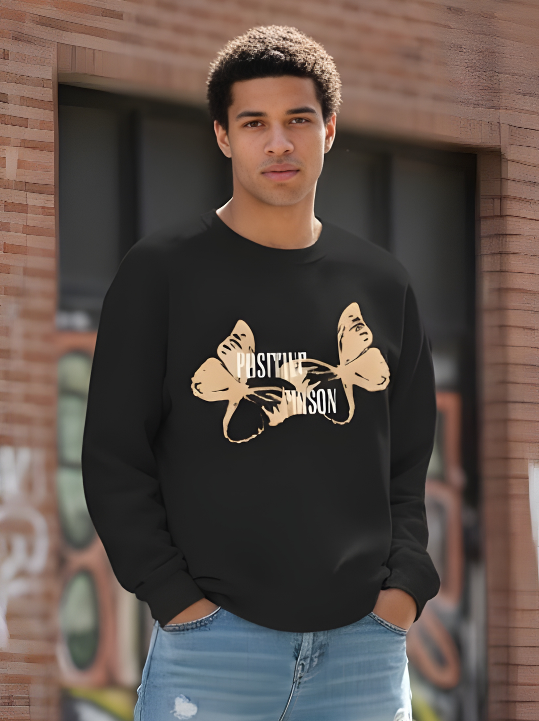 Positive Poison Butterfly Sweatshirt