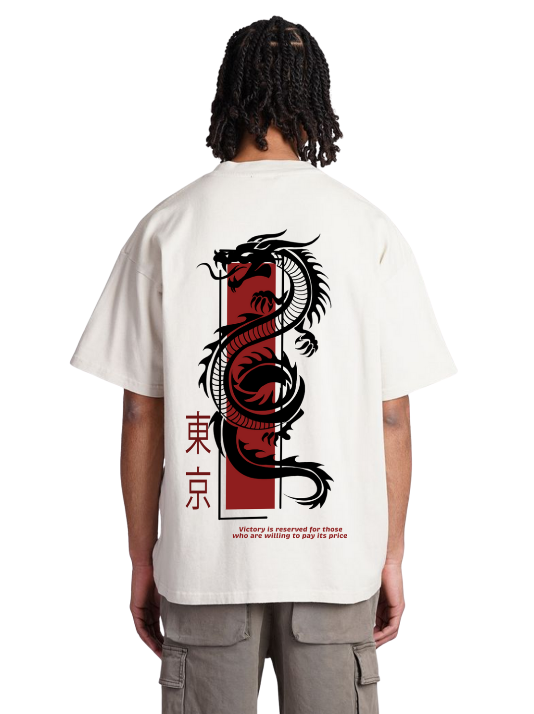 Tokyo Dragon Terry Oversized Tee