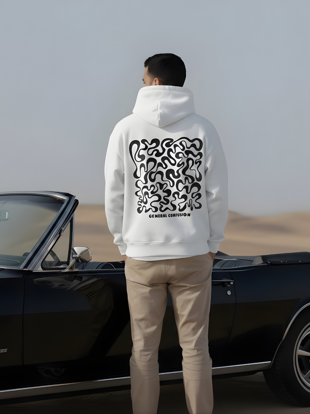 General Confusion Abstract Typography Hoodie