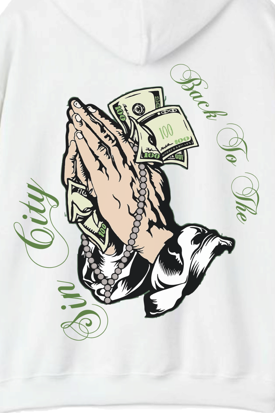 Sin City Praying Hands Hoodie