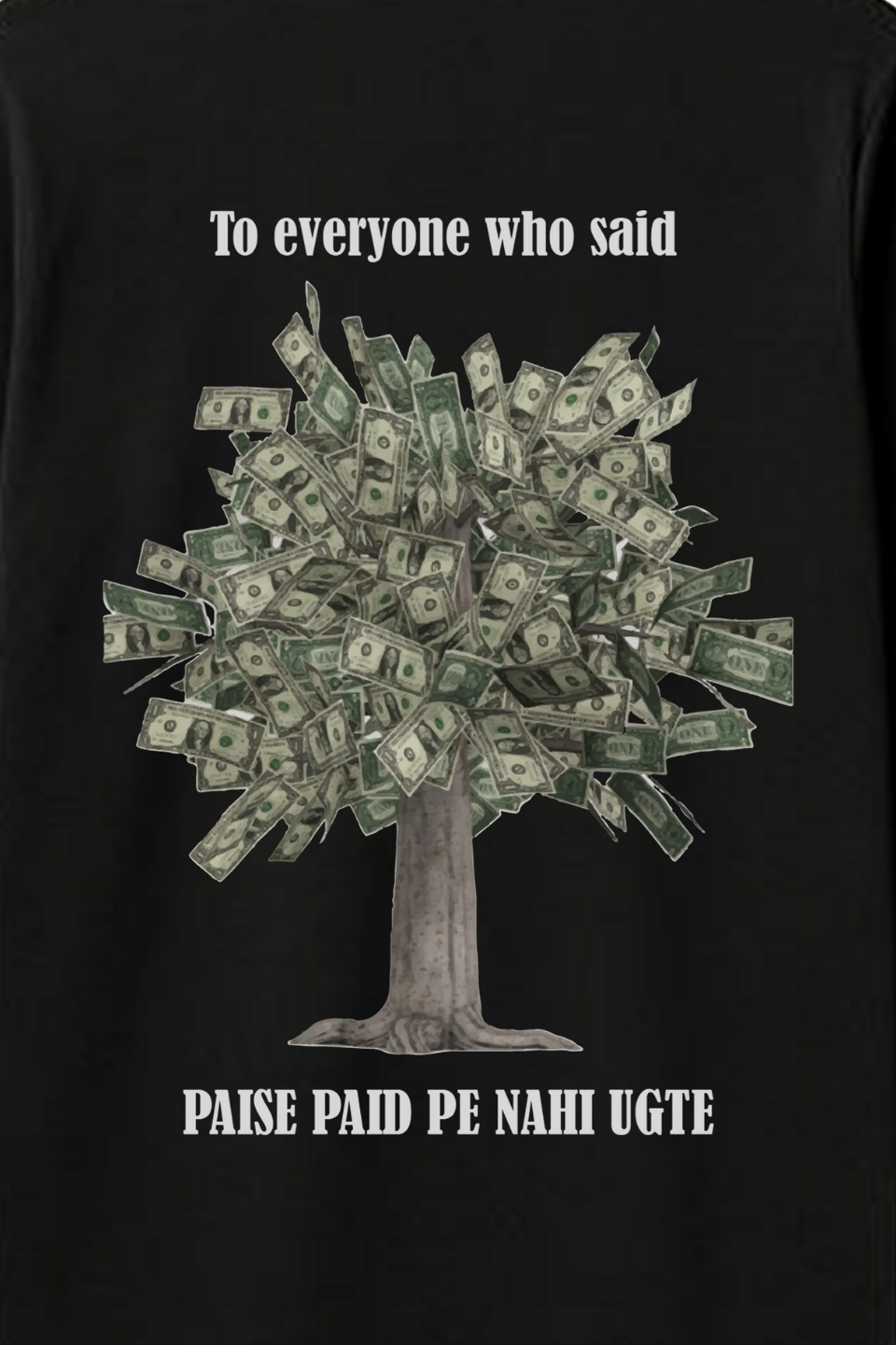 'Paise Paid Pe Nahi Ugte' Long Sleeve Sweatshirt